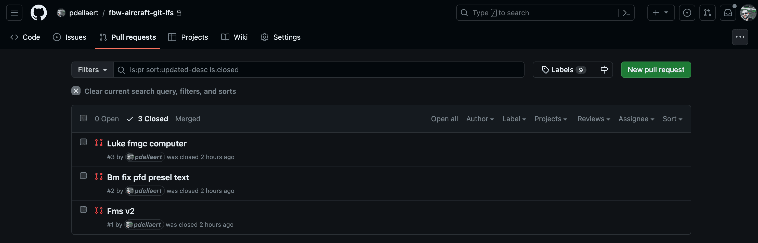 After migration - Upstream repo PRs